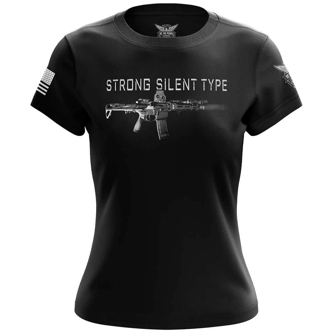Strong Silent Type Women's Short Sleeve Shirt