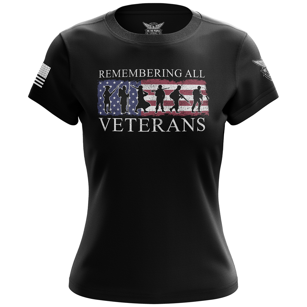 Veterans Remembered Women's Short Sleeve Shirt