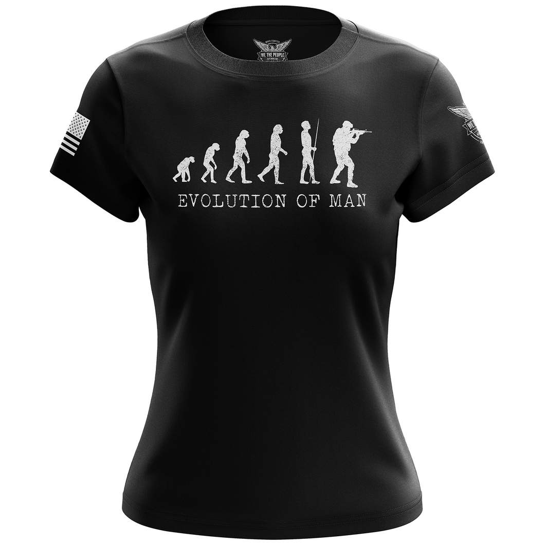 Evolution of Man Women's Short Sleeve Shirt