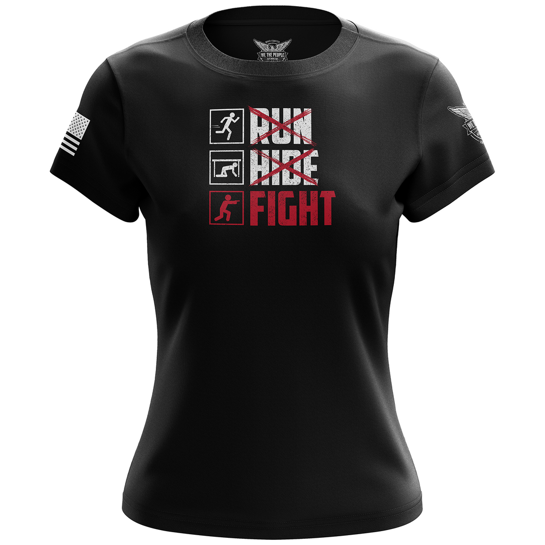 Run Hide Fight Women's Short Sleeve Shirt