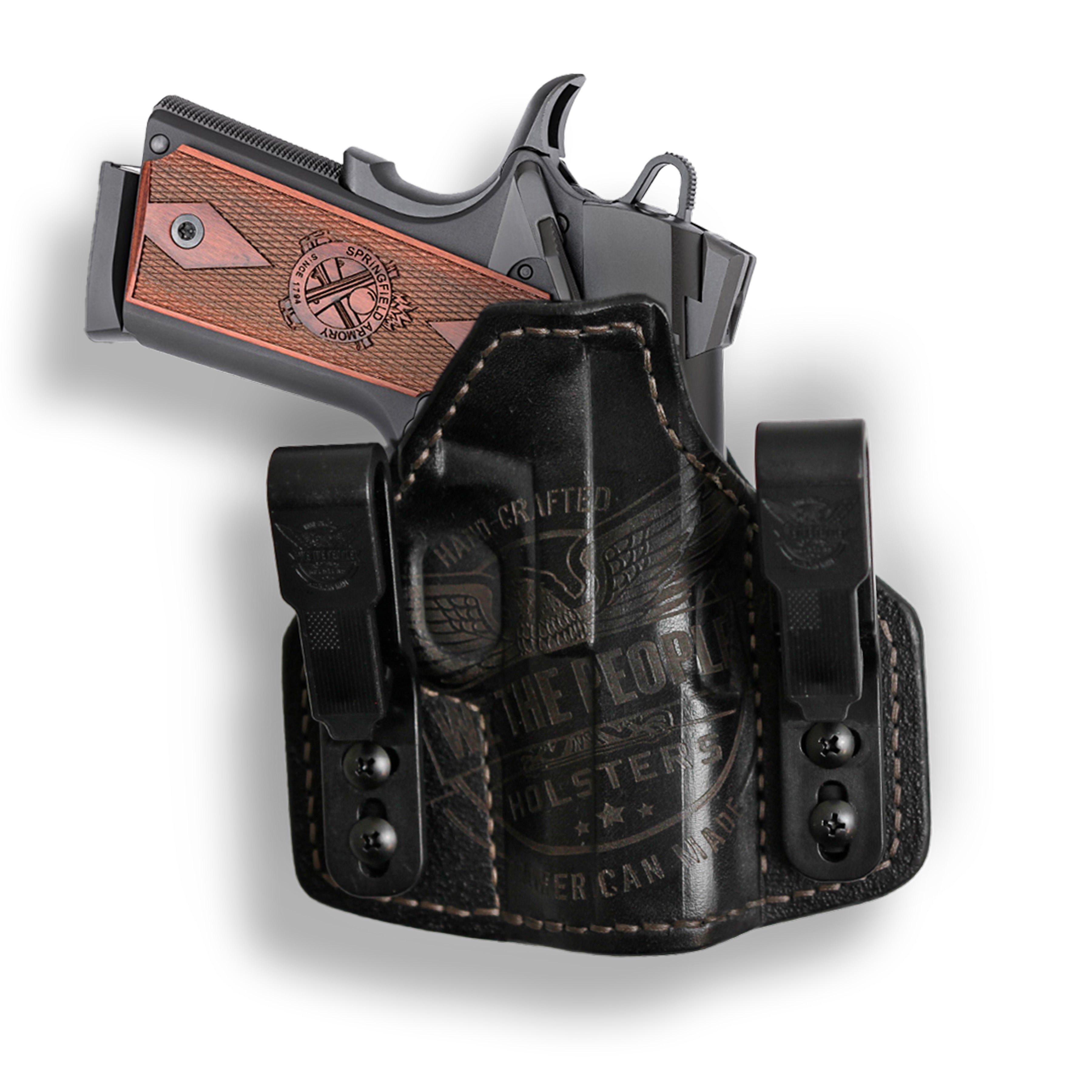  We The People Holsters - Tan Spartan Camo - Left Hand - OWB  Holster Compatible with 1911 3.25 Defender No Rail Only : Sports & Outdoors