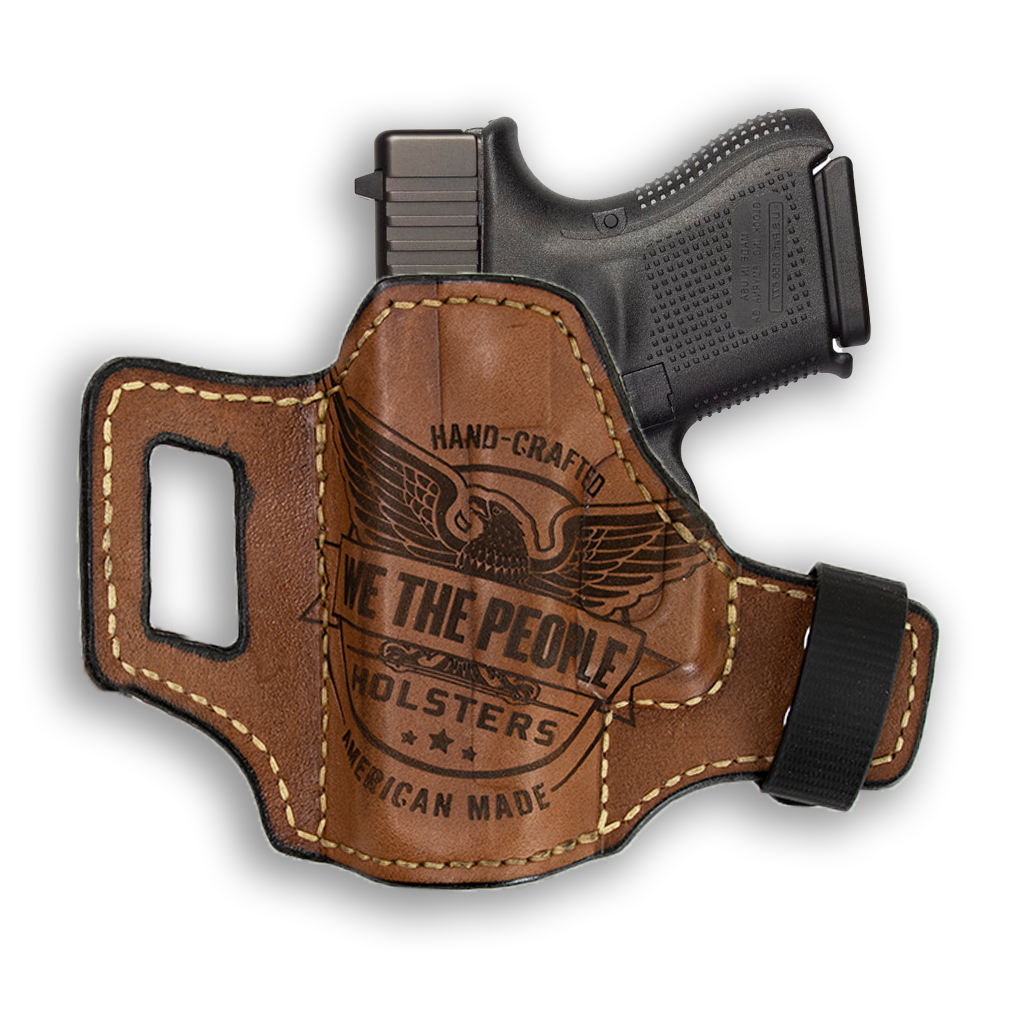 Leather IWB Holster for GLOCK 26 / 27, M&P SHIELD 9 / 40 - (# M726 BLK Leather IWB Holster for GLOCK 26 / 27, M&P SHIELD 9 / 40 - (# M726 BLK