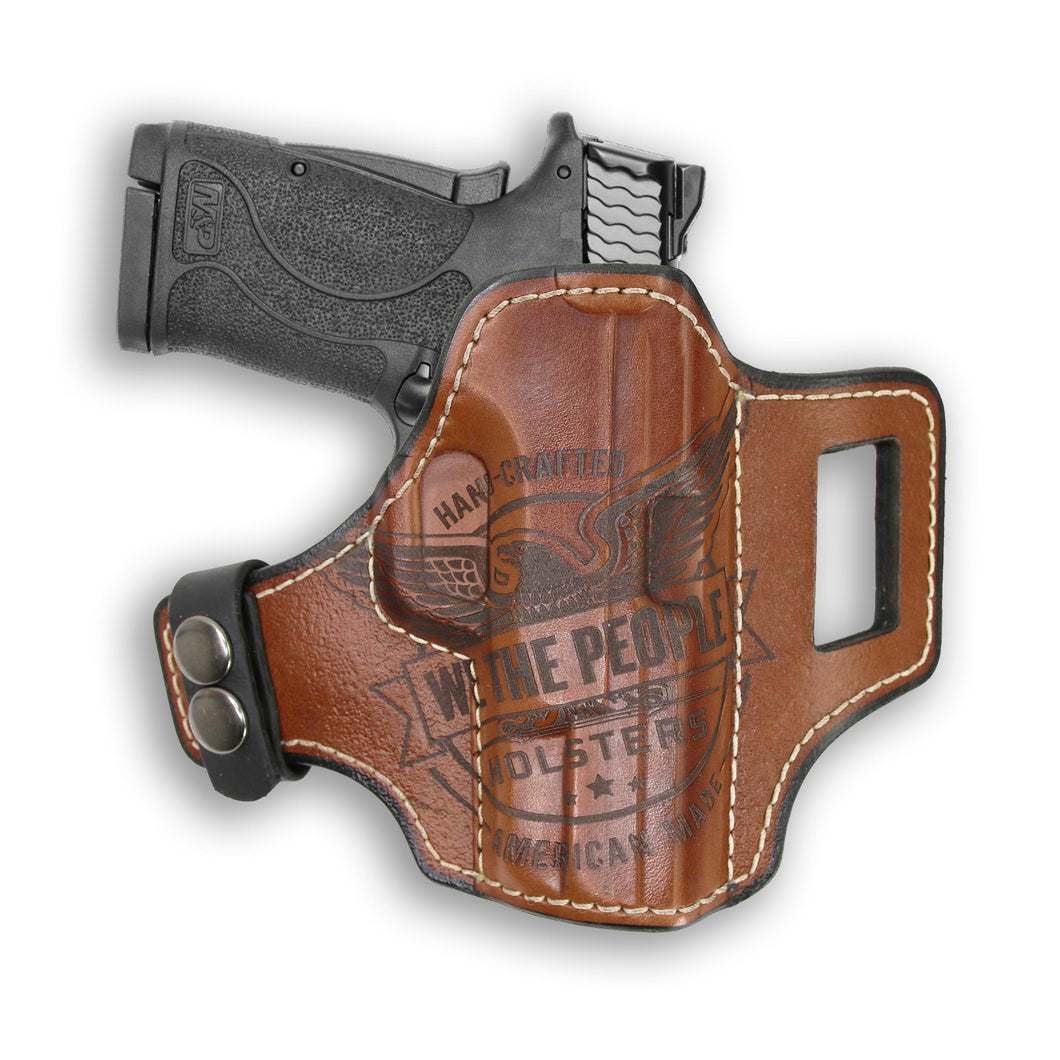 thumbnail image 2 of New Pacifica Leather Survival Series OWB Holster For M&P Shield 9mm/.40 – With Laser Cut & Mag Holder 2 of 6