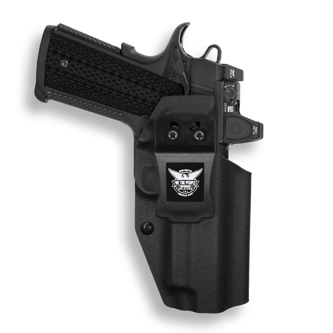  We The People Holsters - Constitution - Left Hand - OWB Holster  Compatible with 1911 3.25 Defender No Rail Only : Sports & Outdoors