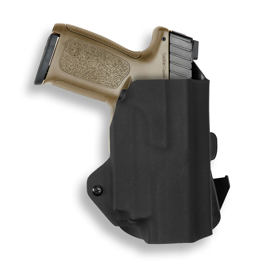Smith & Wesson SD9/SD40 VE with Olight PL-Mini 2 Valkyrie OWB Holster
